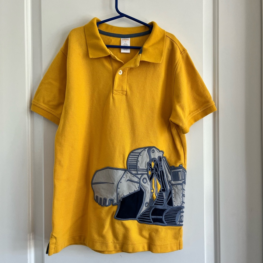 Gymboree embroidered graphic polo shirt size 10